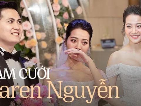 Đám cưới Karen Nguyễn và chồng gốc Hoa: Cô dâu rơi nước mắt thông báo đã có em bé