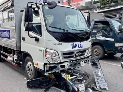 An Giang: Điều tra vụ một người tử vong sau khi va chạm với ô tô tập lái