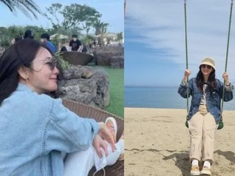 Choi Ji Woo khoe nhan sắc tươi trẻ ở tuổi U50, đánh tan tin đồn với chồng trẻ