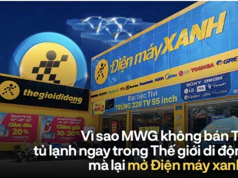 Ông Nguyễn Đức Tài lý giải: Vì sao MWG không bán TV, tủ lạnh, máy giặt ngay trong chuỗi Thegioididong, mà chọn mở chuỗi Điện Máy Xanh?