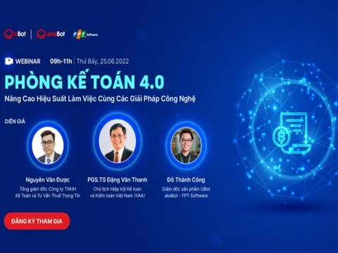 Tăng hiệu suất làm việc của phòng kế toán với "robot ảo" tự động hoá