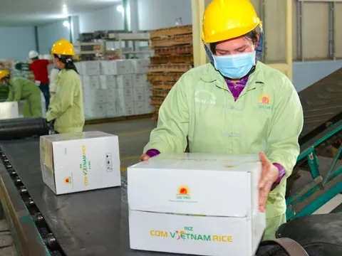 Lộc Trời lần đầu xuất 500 tấn gạo có thương hiệu riêng "Cơm ViệtNam Rice" sang châu Âu