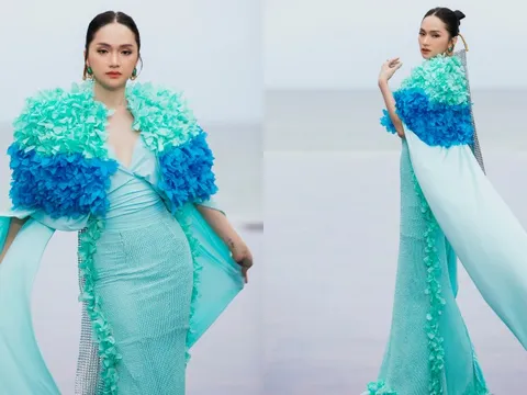 Hương Giang hóa "nữ hoàng biển xanh" trong show của Xuân Lan