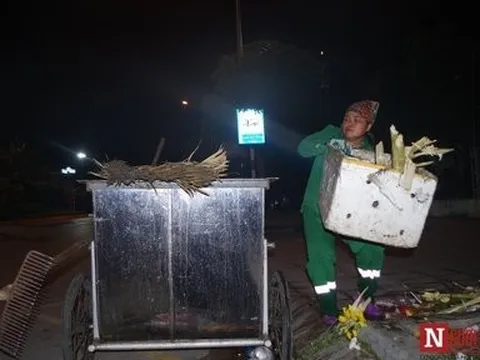 Những đêm không ngủ của công nhân môi trường tại Tp.Sầm Sơn