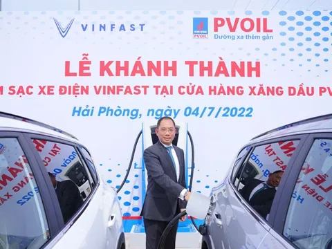 PVOIL nói gì về việc hợp tác với VinFast mở chuỗi gần 300 trạm sạc xe điện?