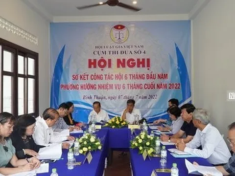 Hội Luật gia Cụm thi đua số 4 tổ chức hội nghị Sơ kết 6 tháng đầu năm