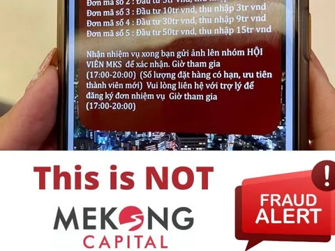 Mekong Capital bị giả mạo tên tuổi để kêu gọi đầu tư tiền