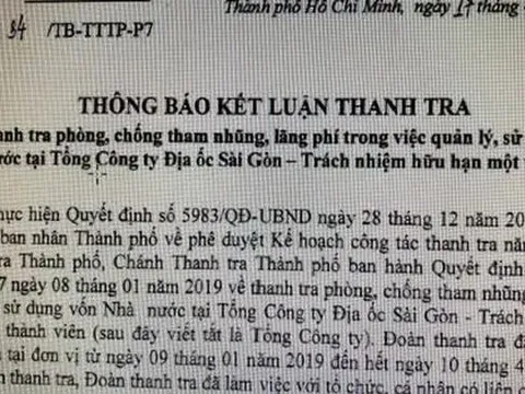 Công an điều tra sai phạm tại Tổng công ty Địa ốc Sài Gòn
