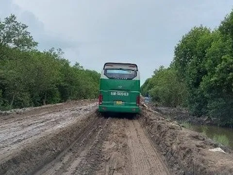 Dự án chống ngập đường Hồ Chí Minh qua Cà Mau thi công chậm tiến độ