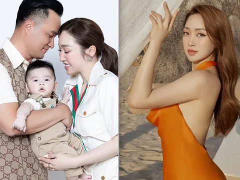 Vợ Chi Bảo khoe ảnh hạnh phúc bên chồng con, tiết lộ giảm 15kg sau sinh