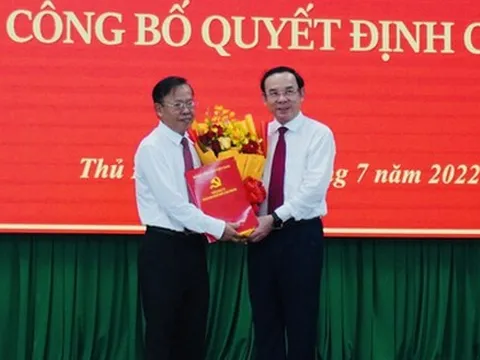 Ông Nguyễn Hữu Hiệp giữ chức Bí thư Thành ủy TP Thủ Đức