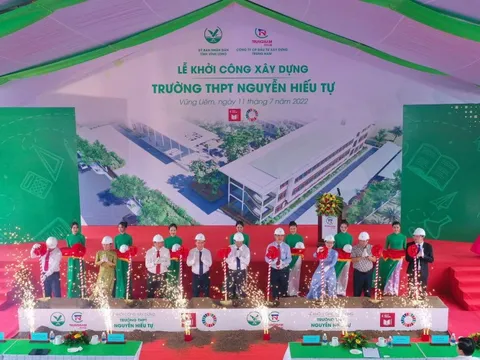 Xây Trường THPT Nguyễn Hiếu Tự dành cho 1.200 học sinh tỉnh Vĩnh Long