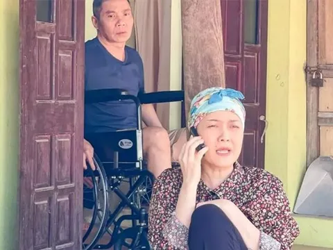 Hình ảnh ngồi xe lăn trên phim của NSND Công Lý gây chú ý