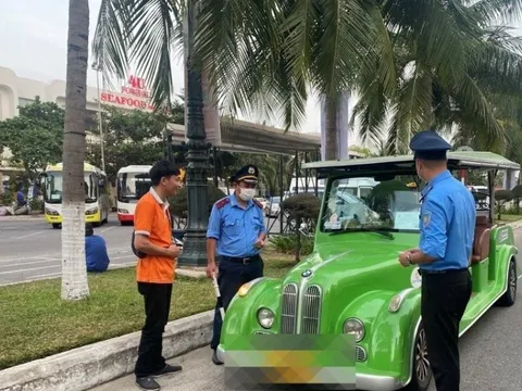 Đà Nẵng: Chấn chỉnh hoạt động của xe điện chở khách ở đường ven biển