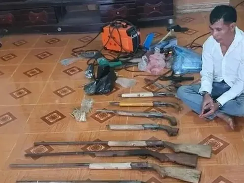Triệt phá cơ sở chế tạo, mua bán trái phép súng quân dụng