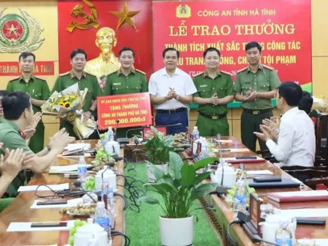 Công an Tp.Hà Tĩnh có nhiều thành tích xuất sắc trong đấu tranh phòng, chống tội phạm