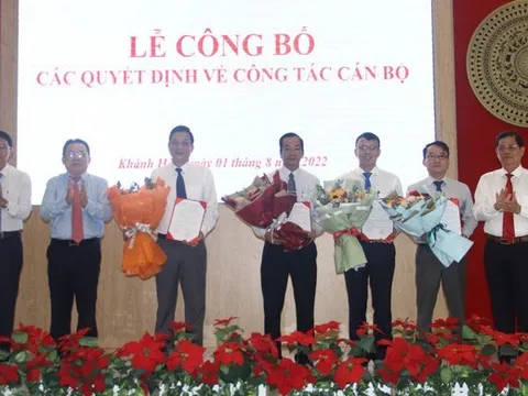 Khánh Hoà điều động, bổ nhiệm 4 lãnh đạo