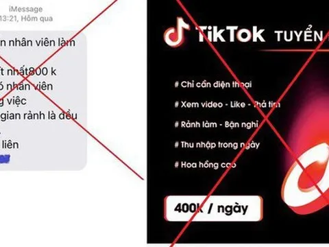 Tham gia kiếm tiền trên ứng dụng TikTok, một phụ nữ bị lừa gần 300 triệu đồng
