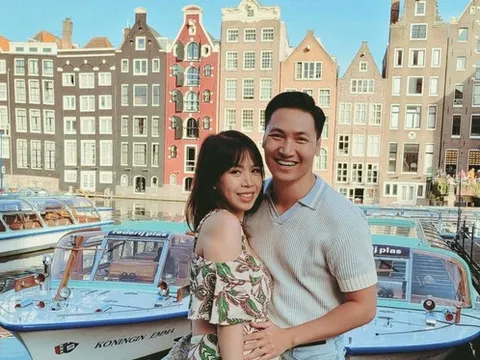 Mạnh Trường cưng chiều vợ khi đi du lịch châu Âu