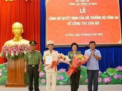 Công an tỉnh Cà Mau có tân Phó Giám đốc