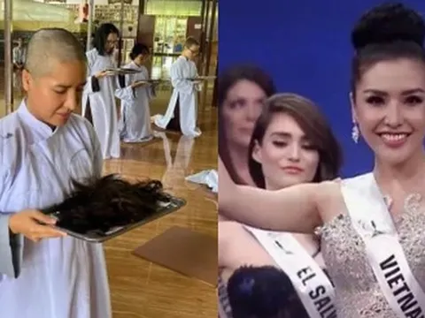 Sau lùm xùm nợ nần, Á hậu Khánh Phương xuống tóc đi tu