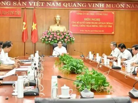 Ban chỉ đạo Phòng chống tham nhũng, tiêu cực tỉnh Bà Rịa-Vũng Tàu đưa 4 vụ án vào "tầm ngắm"