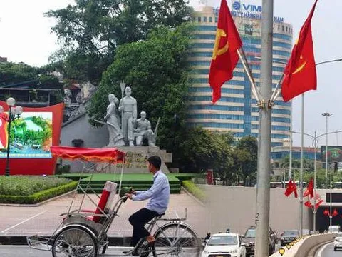 Phố phường Thủ đô được trang hoàng rực rỡ chào mừng Quốc khánh 2/9