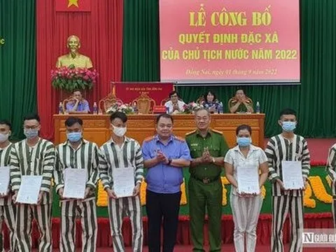 Đồng Nai: 52 phạm nhân được đặc xá dịp Quốc khánh 2/9