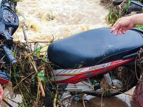 Lâm Đồng: Phát hiện xe máy của người đàn ông bị mất tích sau mưa lớn