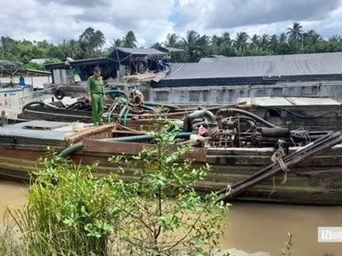 Vĩnh Long: Tăng cường tuần tra, quyết liệt xử lý "cát tặc"