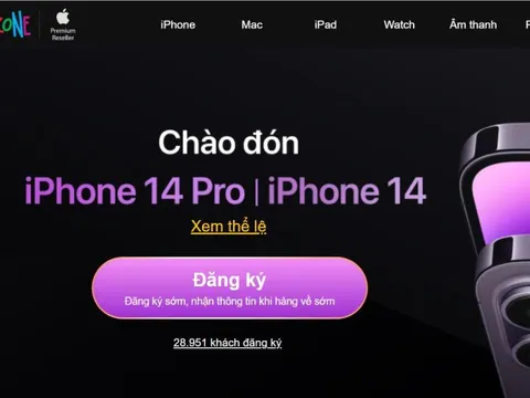 Website TopZone nóng từng giây với gần 30 ngàn lượt đăng ký mua iPhone 14