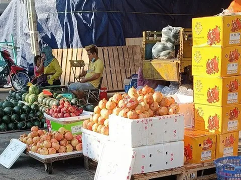 Trái cây Trung Quốc ồ ạt đổ về chợ đầu mối, giá rẻ không ngờ