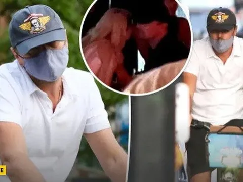 Leonardo DiCaprio thong thả đạp xe dạo phố sau đêm hẹn hò với siêu mẫu Gigi Hadid