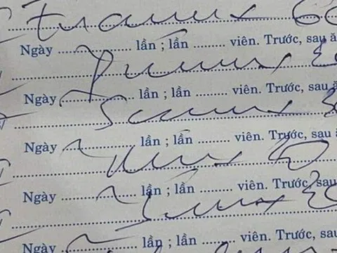 Ai đọc được chữ bác sĩ nguệch ngoạc như cọng giá?