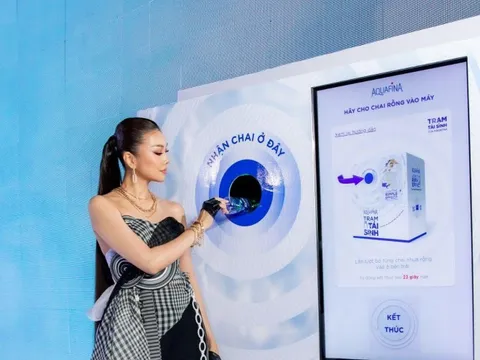 Trạm Tái Sinh Aquafina: Cánh cửa mới đưa thời trang bền vững vào đời sống giới trẻ