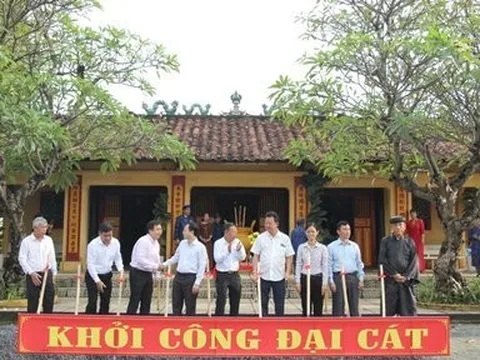 Tu sửa Di tích kiến trúc nghệ thuật cấp Quốc gia đình thần Linh Đông