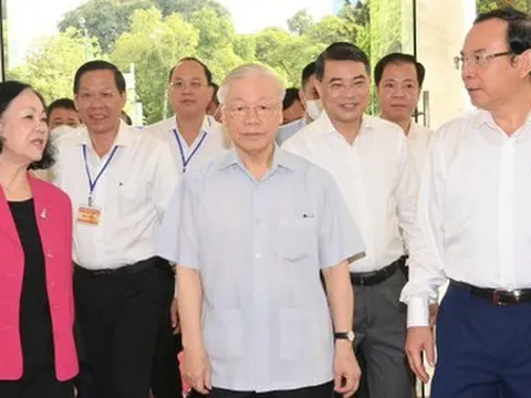 Tổng Bí thư Nguyễn Phú Trọng thăm và làm việc tại TP HCM