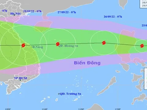 Bão NORU dự báo giật cấp 15 huớng vào miền Trung