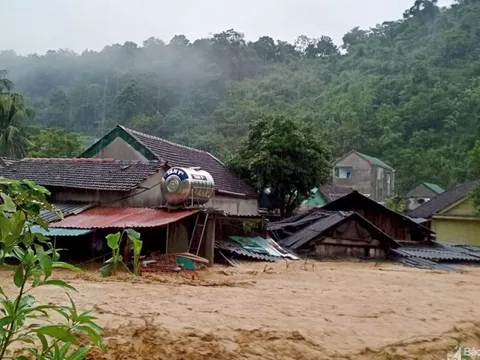 Nghệ An: Xảy ra lũ quét, lũ ống ở huyện Kỳ Sơn
