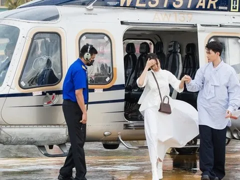 Diệu Nhi - Anh Tú chơi lớn thuê trực thăng đến Phan Thiết tất bật chuẩn bị đám cưới