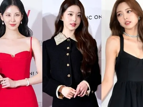 Thảm đỏ TMA: Em út SNSD rực sắc đỏ, 4 nữ thần thế hệ mới hội tụ giữa dàn sao