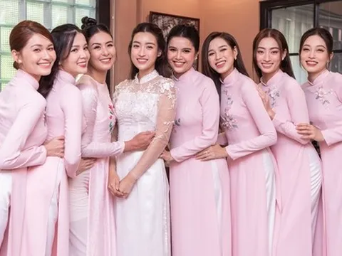 Hé lộ những hình ảnh đầu tiên trong lễ ăn hỏi Đỗ Mỹ Linh, dàn nàng hậu quy tụ bê tráp