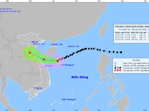 Bão số 6 giảm cấp, hướng về Quảng Bình đến Thừa Thiên-Huế