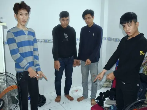 Long An: Bắt giữ 4 đối tượng trộm cắp tài sản khi đang lẩn trốn