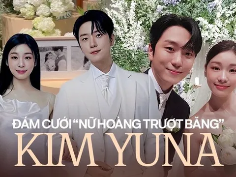 Đám cưới Kim Yuna: "Nữ hoàng sân băng" diện váy 420 triệu, chú rể ca sĩ điển trai gây sốt