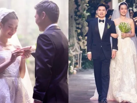 Hôn lễ Hoa hậu Đỗ Mỹ Linh: Dàn mỹ nhân đổ bộ, Lương Thuỳ Linh bắt được hoa cưới