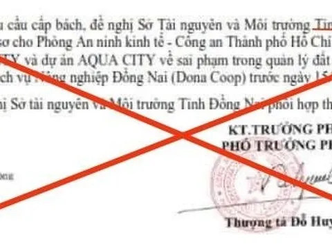 Công an Tp.HCM không yêu cầu cung cấp hồ sơ dự án Izumicity, Aquacity