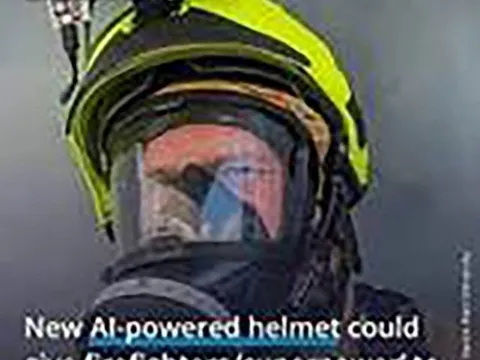 Diệu kỳ mũ bảo hiểm thông minh giúp lính cứu hỏa nhìn xuyên khói