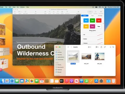 Sắp xếp các cửa sổ với Stage Manager trên hệ điều hành macOS Ventura