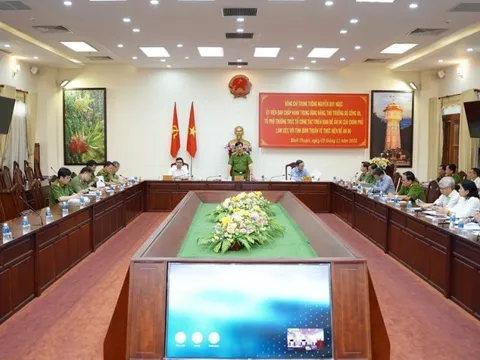 Bộ Công an làm việc với tỉnh Bình Thuận về tiến độ triển khai Đề án 06.